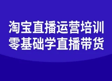 淘宝直播运营培训-零基础学会直播卖货-九天资源站