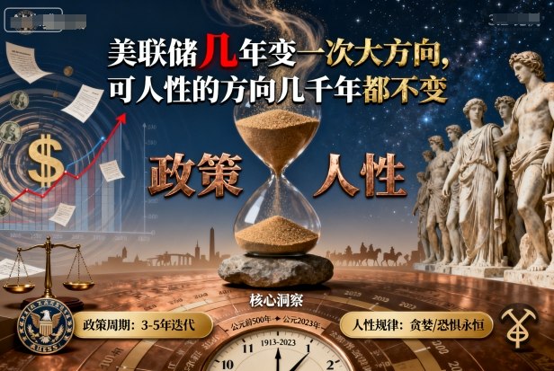 付费文章：美联储几年变一次大方向，可人性的方向几千年都不变-九天资源站