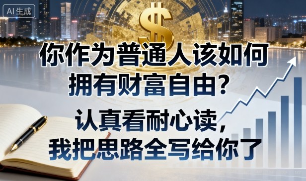 付费文章：你作为普通人该如何拥有财富自由？认真看耐心读，我把思路全写给你了-九天资源站
