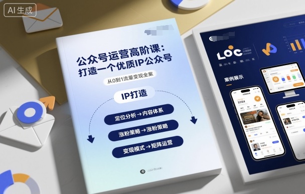 公众号运营高阶课，打造一个优质IP公众号-九天资源站